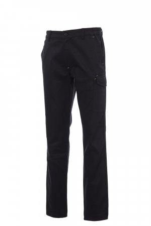 Pantalon De Travail PAYPER Tech – Sergé Stretch 265g, Polyester/Coton, Poches Renforcées, Taille S à XXL, Noir